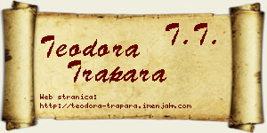 Teodora Trapara vizit kartica